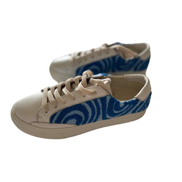 Soludos Women's Ibiza platform psychedelic spiral marine blue 7.5 - Picture 5 of 8